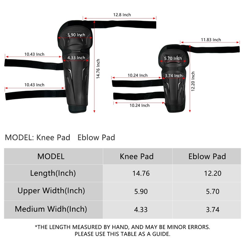 AIDY-PRO Motocross Knee Pads Motorcycle Elbow Pads, Motorcycle Protective Gear for Men Women Youth, Adjustable Motorcycle Knee Guards for Dirt Bike Mountain Bike - Image 5
